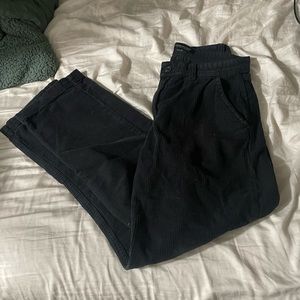 Black Corduroy pants Size 30 Loose fit
